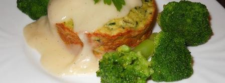 рыбный пудинг со шпинатом под соусом. Шаг 11