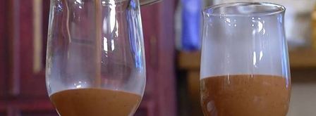 шоколадная панна котта с малиной. Шаг 4