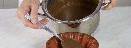 шоколадный пудинг с клубникой. Шаг 2