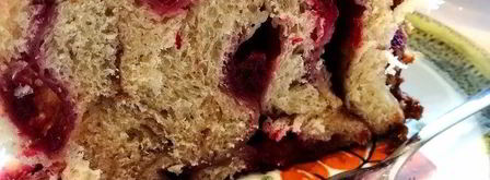 сладкая вертушка с пудингом и малиной. Шаг 13