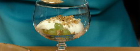 слим десерт из винограда, маскарпоне и грецких орехов. Шаг 3