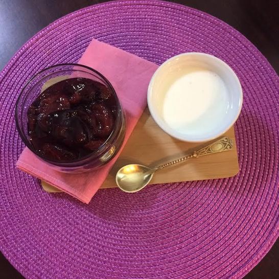 Рецепт сливового десерта