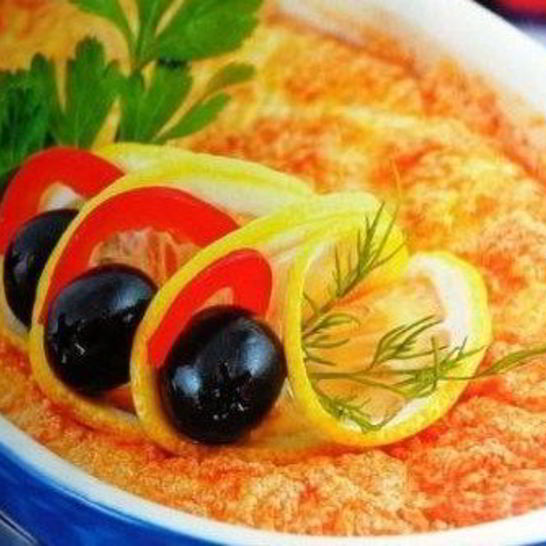 Рецепт камбалы в суфле из сыра