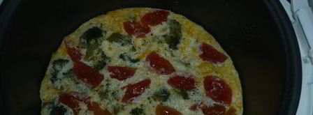 кукурузное суфле с брокколи и помидорами. Шаг 7