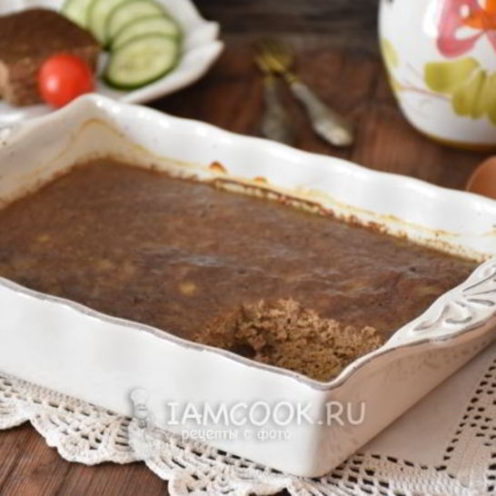 Рецепт печеночного суфле с овощами