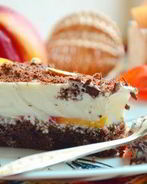 Персиковый торт-суфле