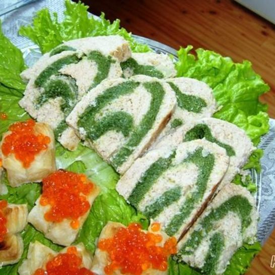 Рецепт рыбного рулета-суфле со шпинатом