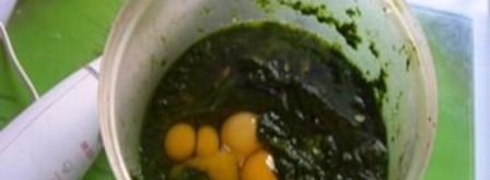 рыбный рулет-суфле со шпинатом. Шаг 2