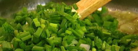 сливочное суфле с зеленым луком и тимьяном. Шаг 6