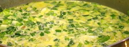 сливочное суфле с зеленым луком и тимьяном. Шаг 7