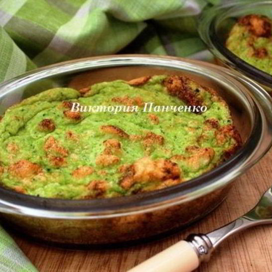 Рецепт суфле из брокколи и двух видов сыра