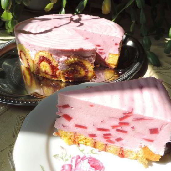 Рецепт торта-суфле малинового звон