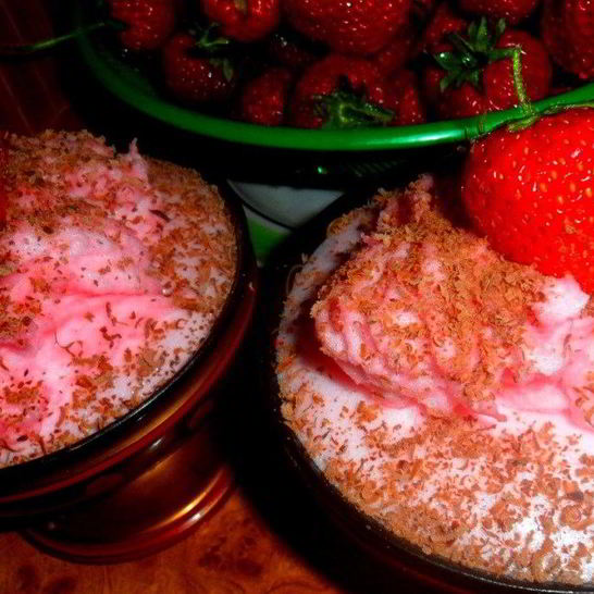 Рецепт желе с клубничным суфле