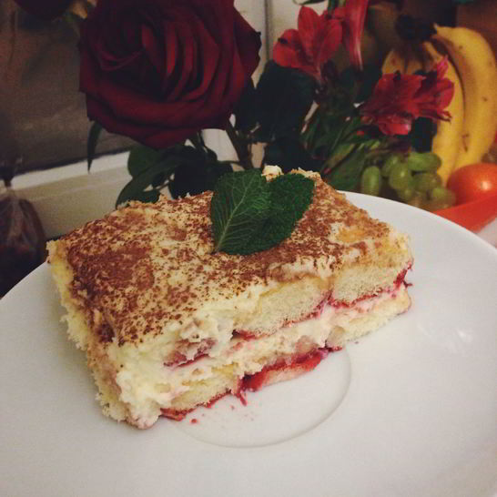 Рецепт тирамису с клубникой