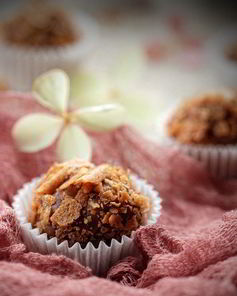 Трюфели с абрикосовым пюре, курагой и ромом