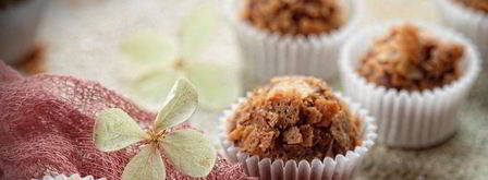 трюфели с абрикосовым пюре, курагой и ромом. Шаг 12