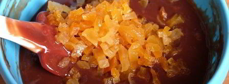 трюфели с абрикосовым пюре, курагой и ромом. Шаг 7