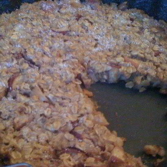 Рецепт запеченных хлопьев с яблоком и корицей