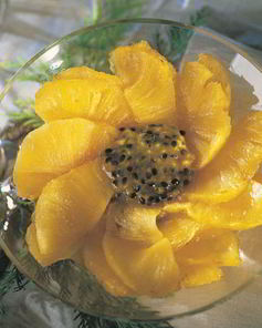 Жареный ананас с маракуйей