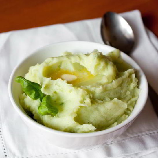 Рецепт базиликового картофельного пюре