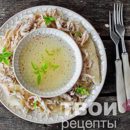 Рецепт бешбармака из курицы
