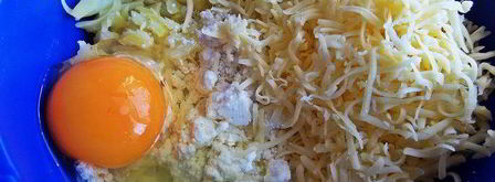 биточки из картофеля и творога с маслинами. Шаг 3