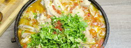 чахохбили из курицы. Шаг 16