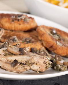 Драники с грибами