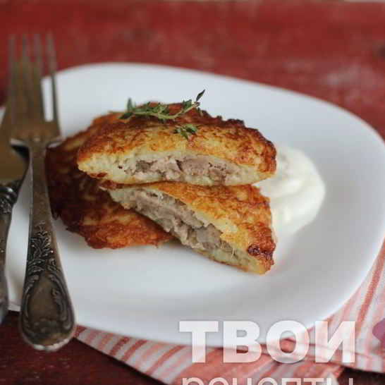 Рецепт драников с мясом