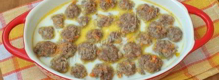 фрикадельки в сливочном соусе. Шаг 6