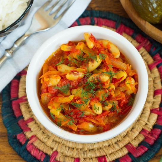 Рецепт гарнира из фасоли