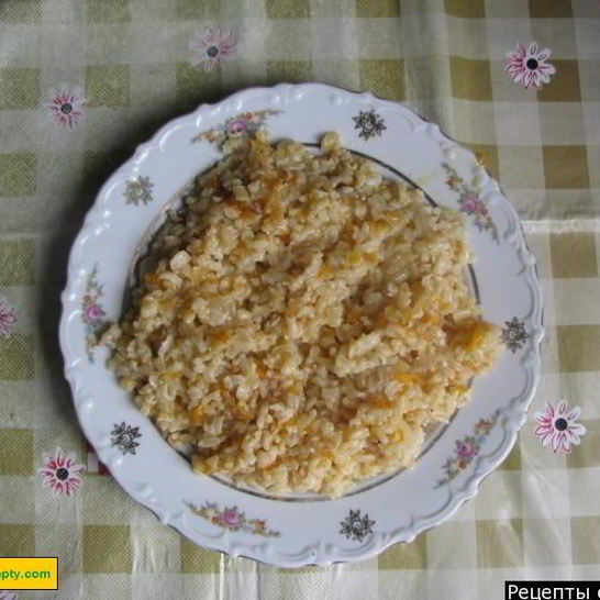 Рецепт гарнира из риса с морковью и луком