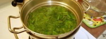 гарнир из шпината. Шаг 2