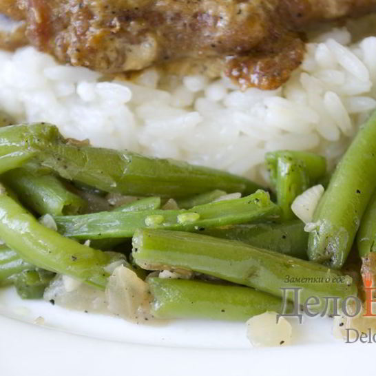Рецепт гарнира из стручковой фасоли