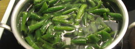 дикий рис со стручковой фасолью и луком-пореем. Шаг 2