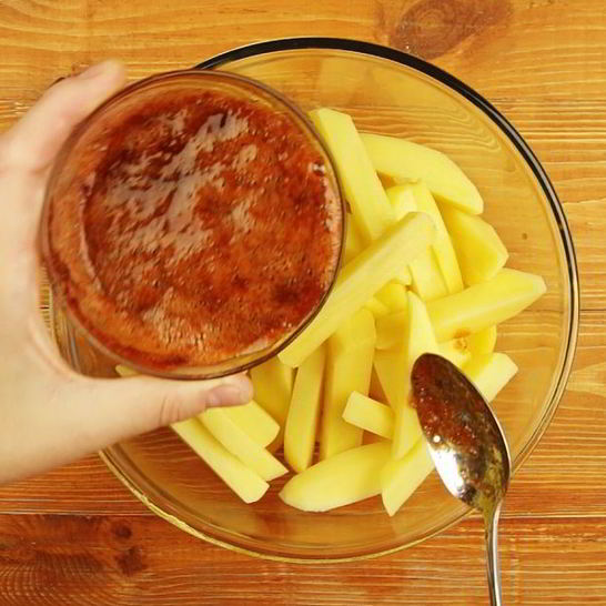 Рецепт картофеля фри без масла