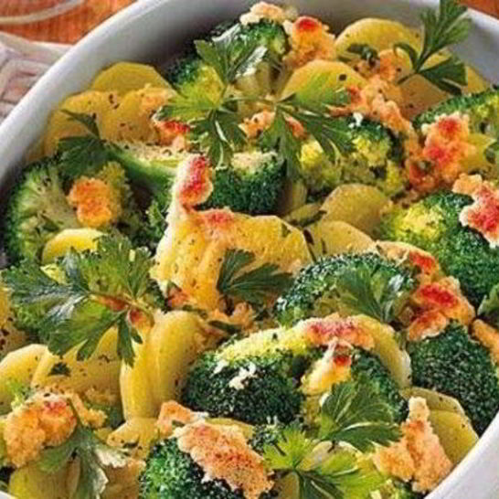 Рецепт картофеля с брокколи