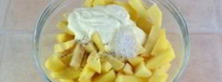 картофель с курицей в духовке. Шаг 2