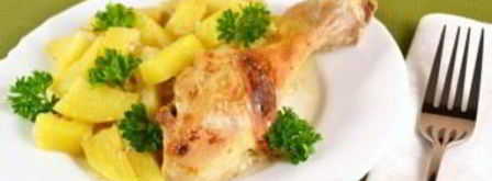 картофель с курицей в духовке. Шаг 6