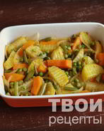 Картофель с овощами