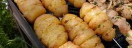 картофель с салом на мангале. Шаг 4