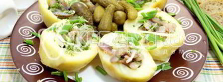 картофель с селедкой. Шаг 7