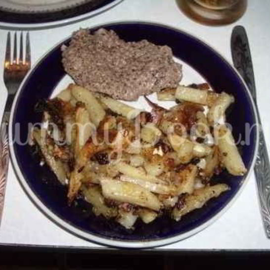 Рецепт картофеля жареного с мясом