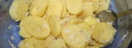 картошка в духовке со сливками и сыром. Шаг 2