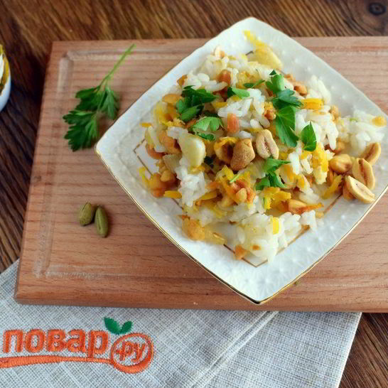 Рецепт морковного риса на гарнир