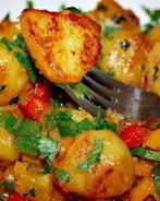 Острый картофель с красным перцем