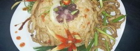 острый рис том-ям с кальмарами. Шаг 13