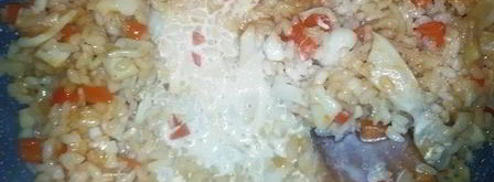 острый рис том-ям с кальмарами. Шаг 7