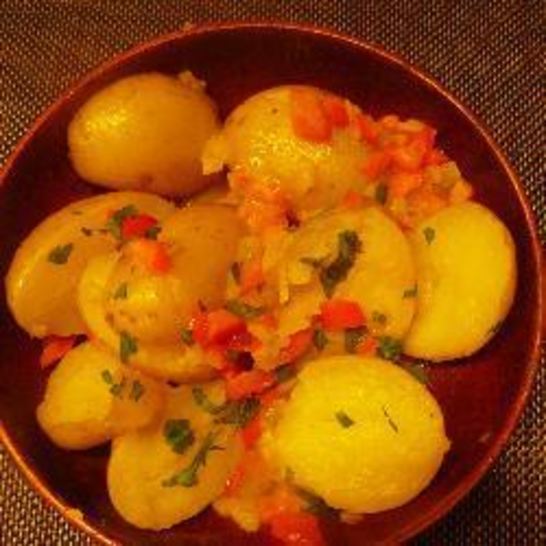 Рецепт отварного картофеля с горчичной заправкой