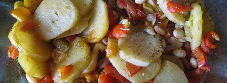 печеный картофель с овощами. Шаг 3